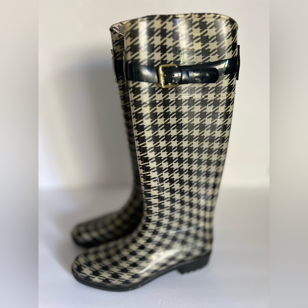 Ralph Lauren Black Rain Boots Rosalyn II only used 1 time